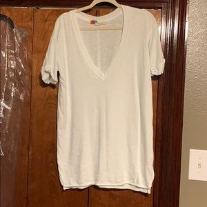 Free people white v neck